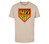 F4NT4STIC T-Shirt 'Kiss Army Logo' sable / jaune / rouge / noir, Taille M