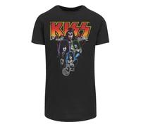 F4NT4STIC T-Shirt 'Kiss ' mélange de couleurs / noir, Taille XS