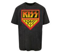 F4NT4STIC T-Shirt 'Kiss Rock Band Army Logo' jaune / orange / noir, Taille 5XL