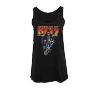 F4NT4STIC T-shirt 'Kiss Rock Band Neon' mélange de couleurs / noir, Taille 4XL