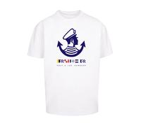 F4NT4STIC T-Shirt 'Knut & Jan Hamburg' bleu / jaune / rouge / blanc, Taille 5XL