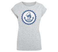 F4NT4STIC T-shirt 'Knut und Jan Hamburg' bleu / gris / blanc, Taille 5XL