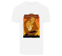 F4NT4STIC T-Shirt 'König der Löwen Simba und Mufasa' marron / ocre / jaune d'or / blanc, Taille XXL