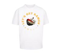 F4NT4STIC T-Shirt 'Lets get Ramen' marron / jaune / rouge / noir / blanc, Taille XS