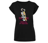 F4NT4STIC T-shirt 'Looney Tunes Bugs And Lola Valentine's Cuddle' jaune / gris / baie / noir, Taille 4XL