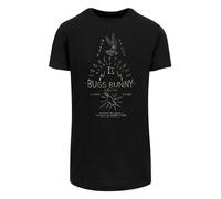 F4NT4STIC T-Shirt 'Looney Tunes Bugs Bunny A Wild Hare' noir / blanc naturel, Taille 5XL