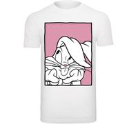 F4NT4STIC T-Shirt 'Looney Tunes Bugs Bunny Adore' rose foncé / noir / blanc, Taille XXXL