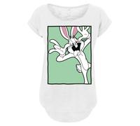 F4NT4STIC T-shirt 'Looney Tunes Bugs Bunny Funny Face' vert / rose / noir / blanc, Taille 4XL