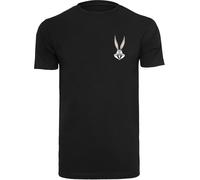 F4NT4STIC T-Shirt 'Looney Tunes Bugs Bunny' gris / noir / blanc, Taille XS