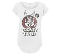 F4NT4STIC T-shirt 'Looney Tunes Bugs Bunny' marron / gris / blanc, Taille 4XL