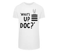 F4NT4STIC T-Shirt 'Looney Tunes Bugs Bunny What's Up Doc' noir / blanc, Taille XL