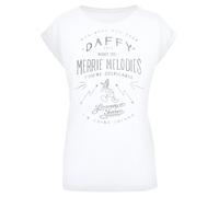 F4NT4STIC T-shirt 'Looney Tunes Daffy Duck Vintage Merrie Melodies Despicable' gris / blanc, Taille M