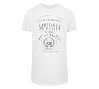 F4NT4STIC T-Shirt 'Looney Tunes Marvin The Martian Where's The Kaboom' gris foncé / blanc, Taille XL