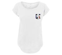 F4NT4STIC T-shirt 'Looney Tunes Pepe Le Pew Face' bleu foncé / rouge / noir / blanc cassé, Taille S