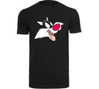 F4NT4STIC T-Shirt 'Looney Tunes Sylvester' mélange de couleurs / noir, Taille S