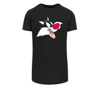F4NT4STIC T-Shirt 'Looney Tunes Sylvester' rose ancienne / rouge / noir / blanc, Taille S