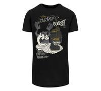 F4NT4STIC T-Shirt 'Looney Tunes Taz Energy Boost' moutarde / graphite / noir / blanc, Taille 5XL