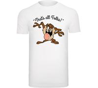 F4NT4STIC T-Shirt 'Looney Tunes Taz That's All Folks' marron / rose / noir / blanc, Taille XXL