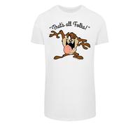 F4NT4STIC T-Shirt 'Looney Tunes Taz That's All Folks' mélange de couleurs / blanc, Taille 4XL