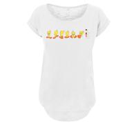 F4NT4STIC T-shirt 'Looney Tunes Tweety Pie Colour Code-WHT' jaune / orange / blanc chiné, Taille XL
