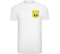 F4NT4STIC T-Shirt 'Looney Tunes Tweety Pie Face' bleu / jaune / orange / blanc, Taille M