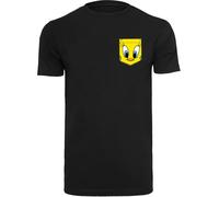 F4NT4STIC T-Shirt 'Looney Tunes Tweety Pie Face' jaune / noir / blanc, Taille 4XL