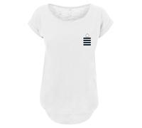 F4NT4STIC T-shirt 'Looney Tunes Tweety Pie' marine / blanc, Taille S