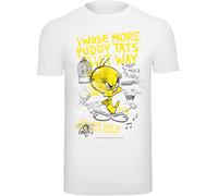 F4NT4STIC T-Shirt 'Looney Tunes Tweety Pie More Puddy Tats' jaune / gris / noir / blanc, Taille XL