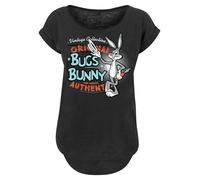 F4NT4STIC T-shirt 'Looney Tunes Vintage Bugs Bunny' turquoise / gris / orange / noir / blanc, Taille XXXL
