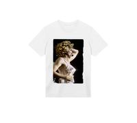 F4NT4STIC T-Shirt 'Madonna Live At Wembley 1990 By Stephen Wright' moutarde / rose / noir / blanc, Taille L