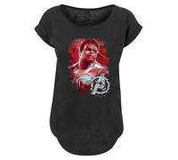 F4NT4STIC T-shirt 'Marvel Avengers Endgame Hulk Brushed' gris / rouge sang / noir / blanc, Taille 4XL