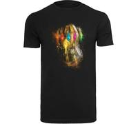 F4NT4STIC T-Shirt 'Marvel Avengers Endgame Infinity Gauntlet Splatter' mélange de couleurs / noir, Taille 4XL