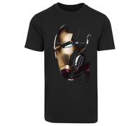 F4NT4STIC T-Shirt 'Marvel Avengers Endgame Iron Man Helm' or / bordeaux / noir, Taille 4XL