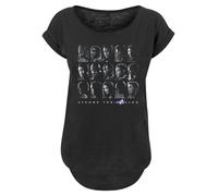 F4NT4STIC T-shirt 'Marvel Avengers Endgame The Fallen Heroes' gris / noir / blanc, Taille XS