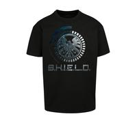 F4NT4STIC T-Shirt 'Marvel Avengers Shield Circuits' bleu / gris / noir / blanc, Taille XXXL