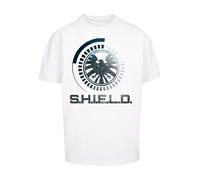 F4NT4STIC T-Shirt 'Marvel Avengers Shield Circuits' gris / noir / blanc, Taille XS