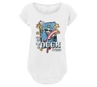 F4NT4STIC T-shirt 'Marvel Captain America Made Of Tough Stuff' blanc, Taille 4XL