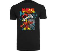 F4NT4STIC T-Shirt 'Marvel Comics Trio Pose' bleu / jaune / rouge / noir, Taille 4XL