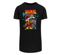 F4NT4STIC T-Shirt 'Marvel Comics Trio Pose -BLK' jade / orange / rouge / noir, Taille XXL