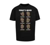 F4NT4STIC T-Shirt 'Marvel Guardians of the Galaxy Groot's todays mood' marron / noir / blanc, Taille L