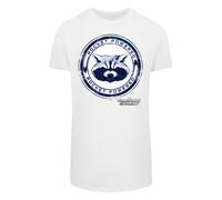 F4NT4STIC T-Shirt 'Marvel Guardians Of The Galaxy Rocket Powered' bleu foncé / gris / rouge / blanc, Taille XS