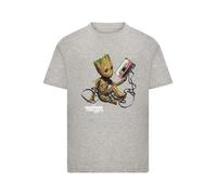 F4NT4STIC T-Shirt 'Marvel Guardians Of The Galaxy Vol2 Groot Tape' gris clair / mélange de couleurs, Taille 158-164
