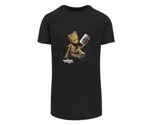 F4NT4STIC T-Shirt 'Marvel Guardians Of The Galaxy Vol2 Groot Tape' noisette / vert / noir / blanc, Taille M