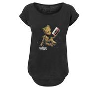 F4NT4STIC T-shirt 'Marvel Guardians Of The Galaxy Vol2 Groot Tape' olive / rouge clair / noir / blanc, Taille XXL