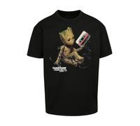 F4NT4STIC T-Shirt 'Marvel Guardians Of The Galaxy Vol2 Groot Tape' umbra / rouge clair / noir / blanc, Taille XXL