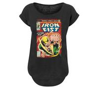 F4NT4STIC T-shirt 'Marvel Iron Fist Cover' jaune / vert / rouge / noir, Taille S