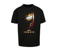 F4NT4STIC T-Shirt 'Marvel Studios Iron Man' bleu / jaune d'or / rouge cerise / noir, Taille M
