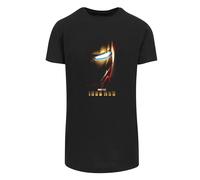 F4NT4STIC T-Shirt 'Marvel Studios Iron Man' bleu / jaune d'or / rouge feu / noir, Taille M