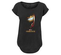 F4NT4STIC T-shirt 'Marvel Studios Iron Man Poster' bleu / miel / rouge / noir, Taille XL