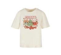 F4NT4STIC T-shirt 'Merry Christmas Cozy And Cute ' sable / mélange de couleurs, Taille XS